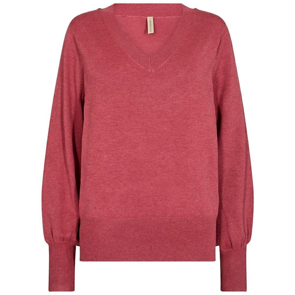 NWT SOYA CONCEPT DOLLIE 738 Berry Pullover V Neck Knit